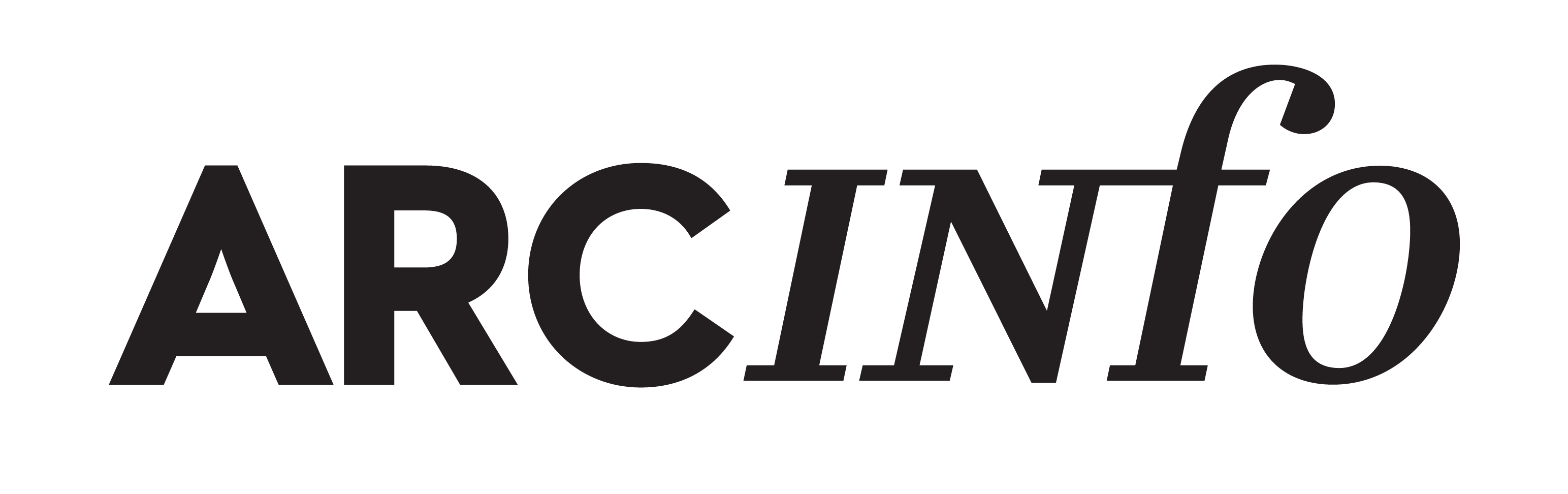 ArcInfo Logotype 2017 1 ligne NB